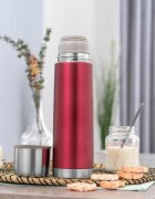 REER Sticla termos din otel inoxidabil vidat Colour 450 ml rosu