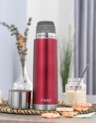 REER Sticla termos din otel inoxidabil vidat ColourCup 450 ml rosu