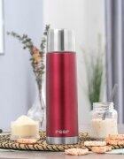REER Sticla termos din otel inoxidabil vidat ColourCup 450 ml rosu