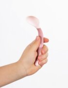 REER Tacamuri flexibile pentru copii lingurita si furculita fara BPA roz 6+ luni