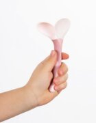 REER Tacamuri flexibile pentru copii lingurita si furculita fara BPA roz 6+ luni