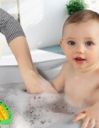 REER Termometru de baie pentru copii fara mercur fara BPA 0+ luni verde