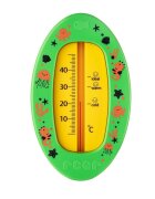 REER Termometru de baie pentru copii fara mercur fara BPA 0+ luni verde