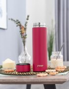 REER Termos din otel inoxidabil vidat ColourDesign 450 ml rosu