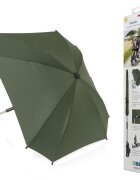 REER Umbrela parasolar carucior copii protectie UV 80+ forma patrata 80 cm reglabila 180 prindere universala anti-alunecare ShineSafe Verde