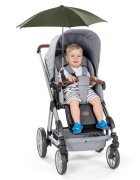 REER Umbrela parasolar carucior copii protectie UV 80+ forma patrata 80 cm reglabila 180 prindere universala anti-alunecare ShineSafe Verde