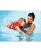 REER Vesta de inot pentru copii ajustabila 2-3 ani marimea S rosie cu imprimeu crocodil MySwimBuddy Swim Vest