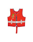 REER Vesta de inot pentru copii ajustabila 3-6 ani marimea M rosie cu imprimeu crocodil MySwimBuddy Swim Vest