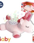 REIG MUSICALES Proiector unicorn de plus 25 cm cu cantece de leagan