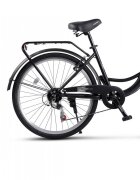 Rich Bicicleta City Carpat C26263A NegruAlb roti 26 inch 7 viteze inaltime utilizator 150-165 cm greutate suportata 120 kg