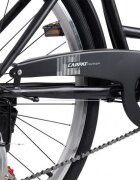 Rich Bicicleta City Carpat C26263A NegruAlb roti 26 inch 7 viteze inaltime utilizator 150-165 cm greutate suportata 120 kg