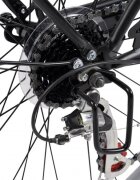 Rich Bicicleta City Carpat C26263A NegruAlb roti 26 inch 7 viteze inaltime utilizator 150-165 cm greutate suportata 120 kg
