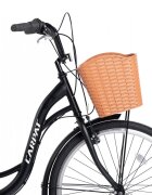 Rich Bicicleta City Carpat C26263A NegruAlb roti 26 inch 7 viteze inaltime utilizator 150-165 cm greutate suportata 120 kg