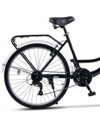 Rich Bicicleta City Classic Echipare Linie Carpat 21 Viteze roti 26 Inch fV-Brake R2632A Negru