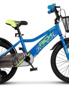 RICH BIKE Bicicleta pentru copii 5-7 ani Rich R1805A AlbastruVerde 18 inch