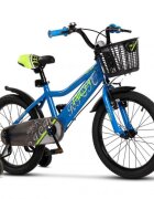 RICH BIKE Bicicleta pentru copii 5-7 ani Rich R1805A AlbastruVerde 18 inch