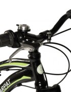 RICH BIKE Bicicleta pentru copii MTB-FS Carpat Alpin C20279A NegruVerde 20 inch schimbatoare Shimano frane V-brake