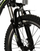 RICH BIKE Bicicleta pentru copii MTB-FS Carpat Alpin C20279A NegruVerde 20 inch schimbatoare Shimano frane V-brake