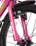 RICH BIKE Bicicleta pentru copii R1405A RozAlb roti 14 inch frana fata V-Brake frana spate tambur roti ajutatoare greutate utilizator 40 kg