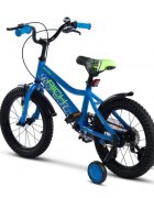RICH BIKE Bicicleta pentru copii Rich R1605A roti 16 inch 4-6 ani AlbastruVerde
