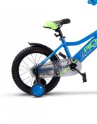 RICH BIKE Bicicleta pentru copii Rich R1605A roti 16 inch 4-6 ani AlbastruVerde