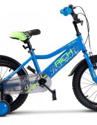 RICH BIKE Bicicleta pentru copii Rich R1605A roti 16 inch 4-6 ani AlbastruVerde