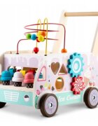 Ricokids Antemergator din lemn tip magazin cu inghetata si diverse activitati 48 x 27.5 x 40.5 cm RK-873