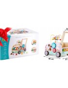 Ricokids Antemergator din lemn tip magazin cu inghetata si diverse activitati 48 x 27.5 x 40.5 cm RK-873