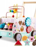 Ricokids Antemergator din lemn tip magazin cu inghetata si diverse activitati 48 x 27.5 x 40.5 cm RK-873