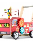Ricokids Antemergator din lemn tip masina de pompieri si diverse activitati 48 x 27.5 x 40.5 cm RK-873