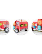 Ricokids Antemergator din lemn tip masina de pompieri si diverse activitati 48 x 27.5 x 40.5 cm RK-873