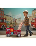 Ricokids Antemergator din lemn tip masina de pompieri si diverse activitati 48 x 27.5 x 40.5 cm RK-873