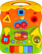 Ricokids Antepremergator educational multifunctional 2in1 Walker Car Alb cu panou interactiv detasabilpianangrenaje mobilezornaitoriroti cu blocare