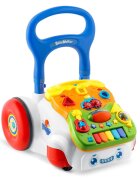 Ricokids Antepremergator educational multifunctional 2in1 Walker Car Alb cu panou interactiv detasabilpianangrenaje mobilezornaitoriroti cu blocare
