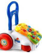 Ricokids Antepremergator educational multifunctional 2in1 Walker Car Alb cu panou interactiv detasabilpianangrenaje mobilezornaitoriroti cu blocare