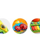 Ricokids Antepremergator educational multifunctional 2in1 Walker Car Alb cu panou interactiv detasabilpianangrenaje mobilezornaitoriroti cu blocare
