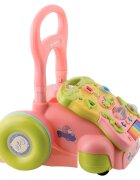 Ricokids Antepremergator educational multifunctional 2in1 Walker Car Roz cu panou interactiv detasabilpianangrenaje mobilezornaitoriroti cu blocare