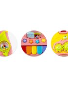 Ricokids Antepremergator educational multifunctional 2in1 Walker Car Roz cu panou interactiv detasabilpianangrenaje mobilezornaitoriroti cu blocare