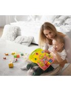 Ricokids Antepremergator educational multifunctional 2in1 Walker Car Roz cu panou interactiv detasabilpianangrenaje mobilezornaitoriroti cu blocare