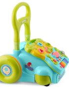 Ricokids Antepremergator educational multifunctional 2in1 Walker Car Turcoaz cu panou interactiv detasabilpianangrenaje mobilezornaitoriroti cu blocare