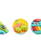 Ricokids Antepremergator educational multifunctional 2in1 Walker Car Turcoaz cu panou interactiv detasabilpianangrenaje mobilezornaitoriroti cu blocare