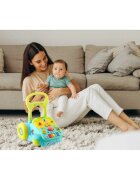 Ricokids Antepremergator educational multifunctional 2in1 Walker Car Turcoaz cu panou interactiv detasabilpianangrenaje mobilezornaitoriroti cu blocare