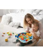Ricokids Antepremergator educational transformabil 4 in 1 Albastru cu panou interactiv detasabiltransformabil in masuta de activitativehicul fara pedale sau trotineta33 melodiivolum reglabil