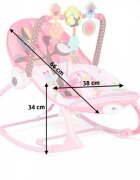 Ricokids Balansoar 3 in 1 cu vibratii 7303 roz