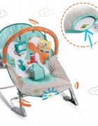 Ricokids Balansoar cu vibratii vulpita si ursul 7309 turcoaz
