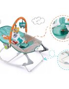Ricokids Balansoar cu vibratii vulpita si ursul 7309 turcoaz