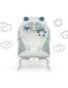 Ricokids Balansoar multifunctional cu vibratii Grey cu pernuta detasabilaarcada cu jucarii fosnaitoarehusa detasabilabaza antiderapanta si centuri de sigurantapana la 18 kg