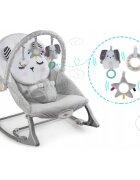 Ricokids Balansoar multifunctional cu vibratii panda 3 jucarii 7323 gri