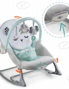 Ricokids Balansoar multifunctional cu vibratii panda 3 jucarii 7324 turcoaz