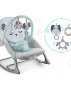 Ricokids Balansoar multifunctional cu vibratii panda 3 jucarii 7324 turcoaz